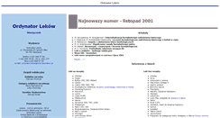 Desktop Screenshot of ordynatorlekow.pl