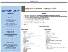 Tablet Screenshot of ordynatorlekow.pl